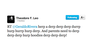 Illustration for article titled Geraldo Rivera Thinks We Should Blame Hoodies for the Death of Trayvon Martin